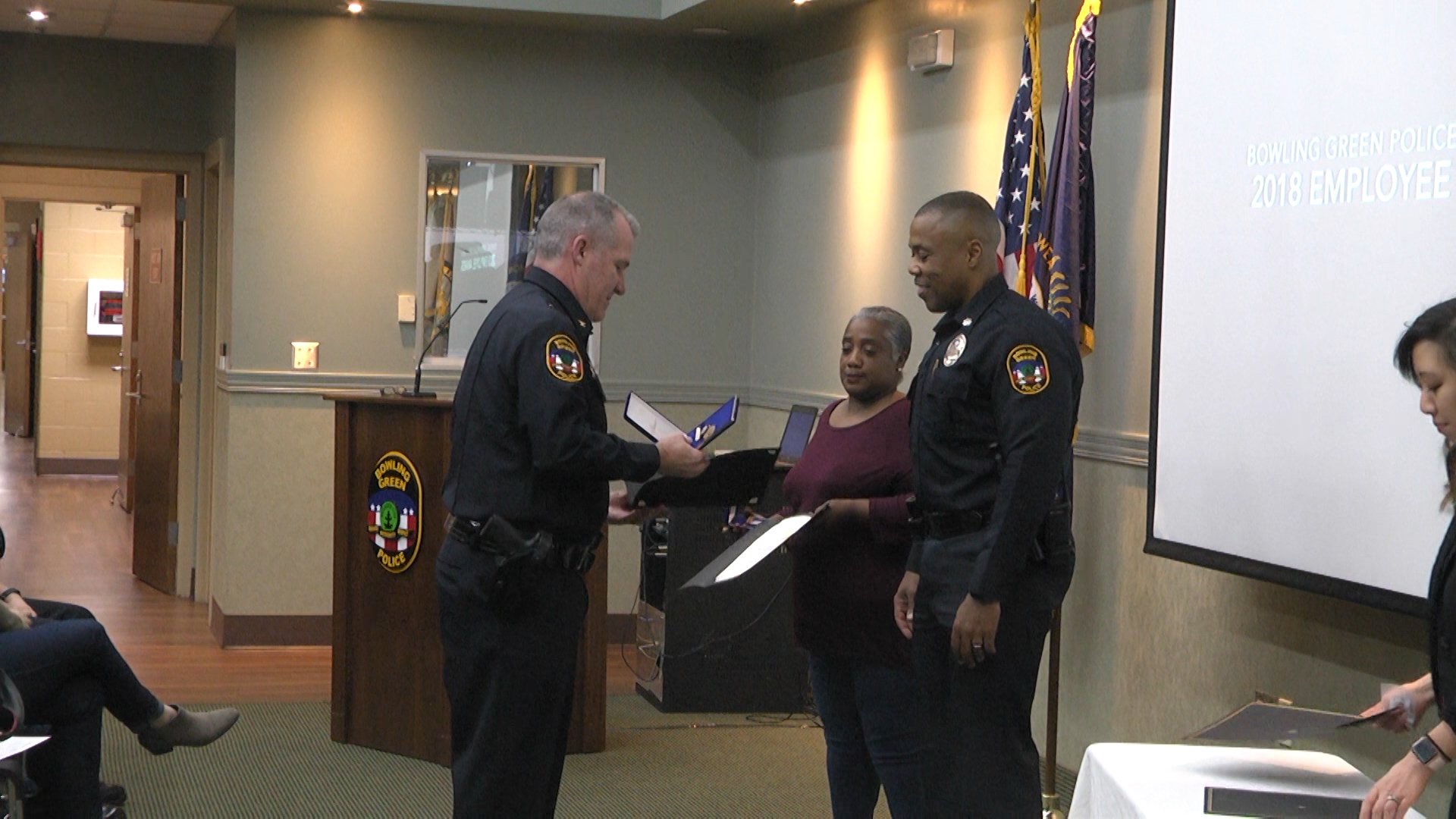 Bowling Green police officers receive recognition for service during