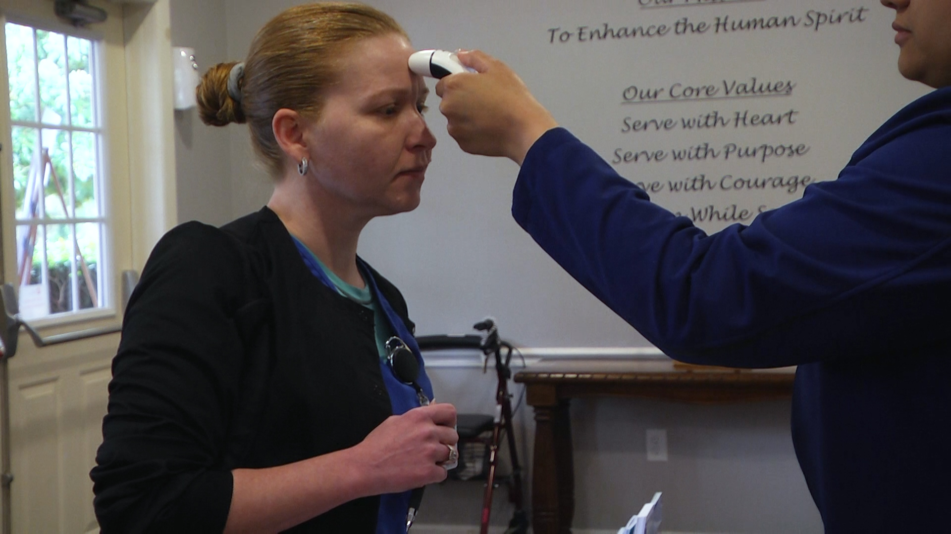 Nursing homes restrict visitors to prevent the spread of COVID19