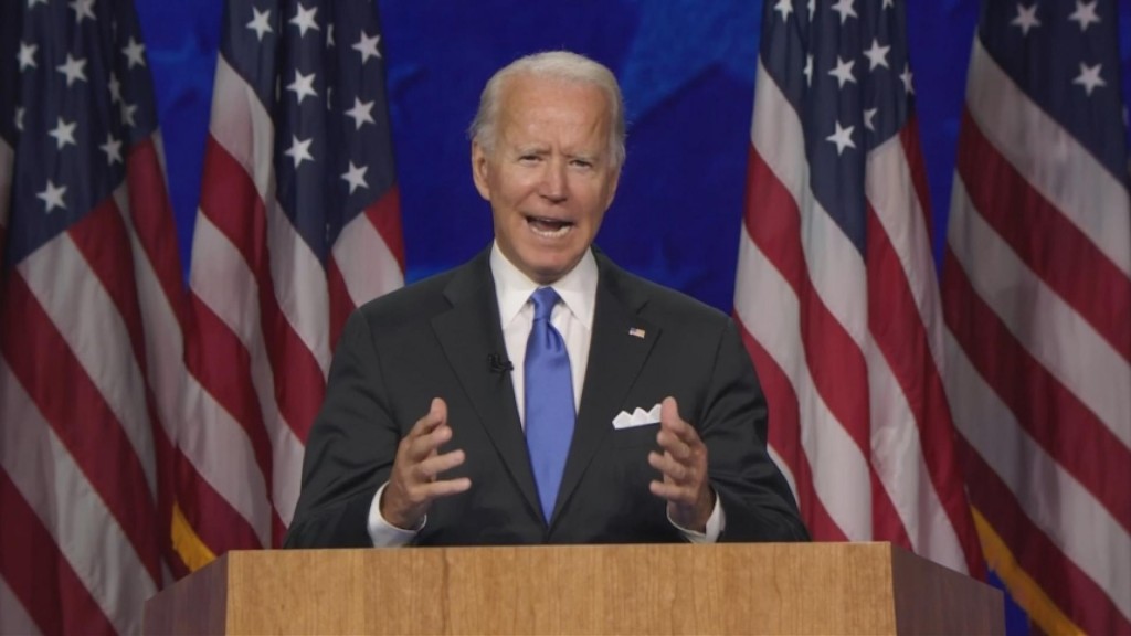 "character Is On The Ballot" Biden Accepts Democratic Nomination
