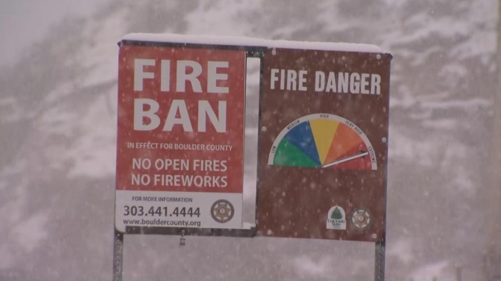 Fire & Ice: Falling Snow "eases" Colorado Wildfire Battle