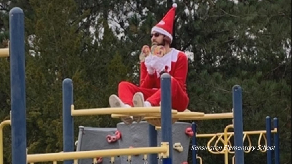Elementary School Elf Spreads Holiday Cheer
