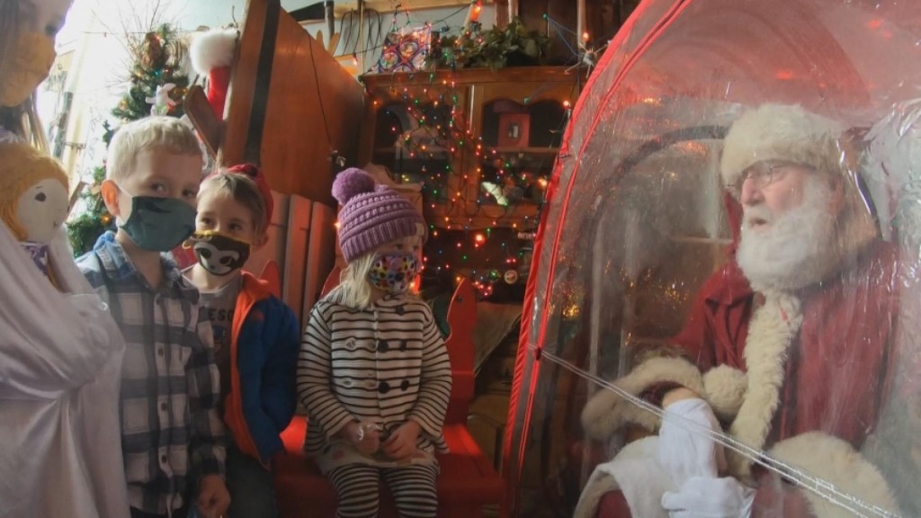 Pandemic Puts Santa In A Bubble