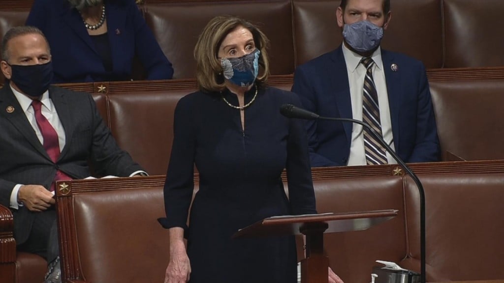 Pelosi: Trump "a Clear And Present Danger To The Nation"