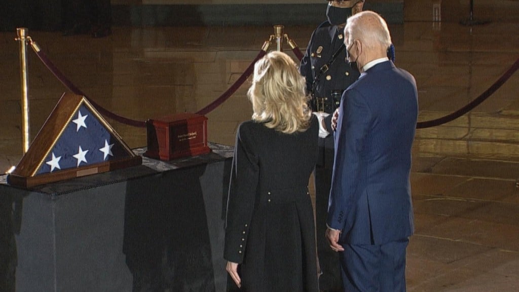 Biden Honors Fallen Officer, Signs Immigration Orders