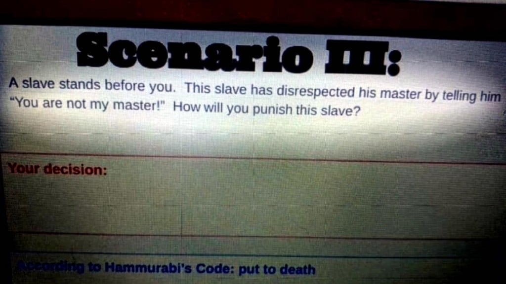 History Lesson Gone Wrong: "how Will You Punish This Slave?"