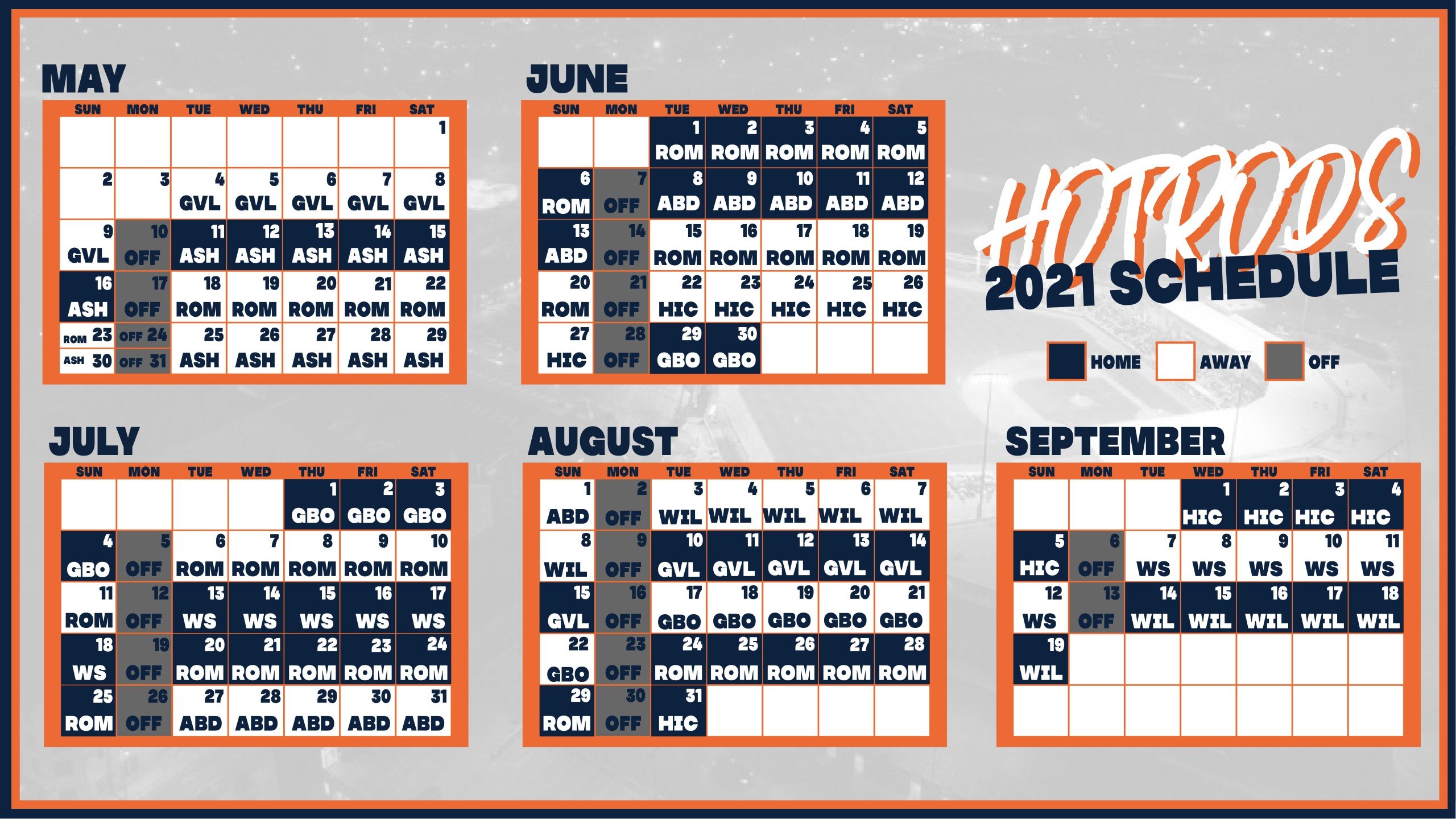 Bowling Green Hot Rods Release 2021 Schedule - WNKY News 40 Television