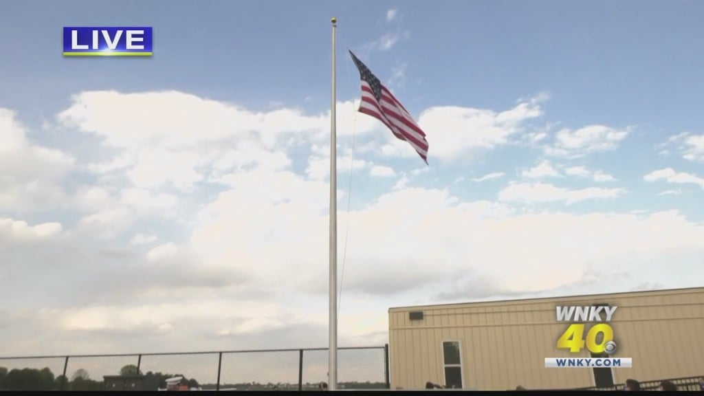 First Flag Raised At The Bowling Green Warren County Regional Airport