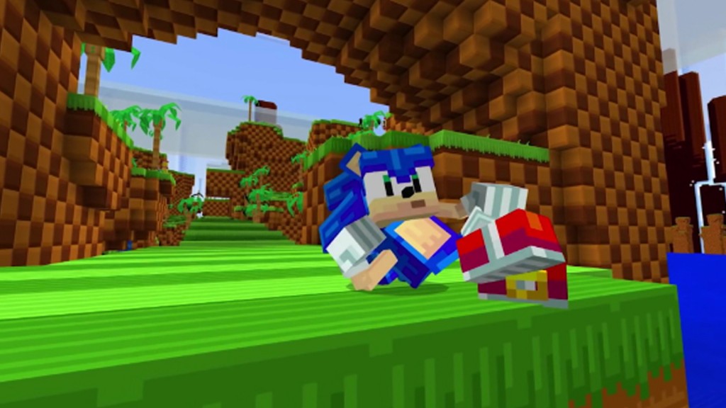 Sonic Joins Minecraft