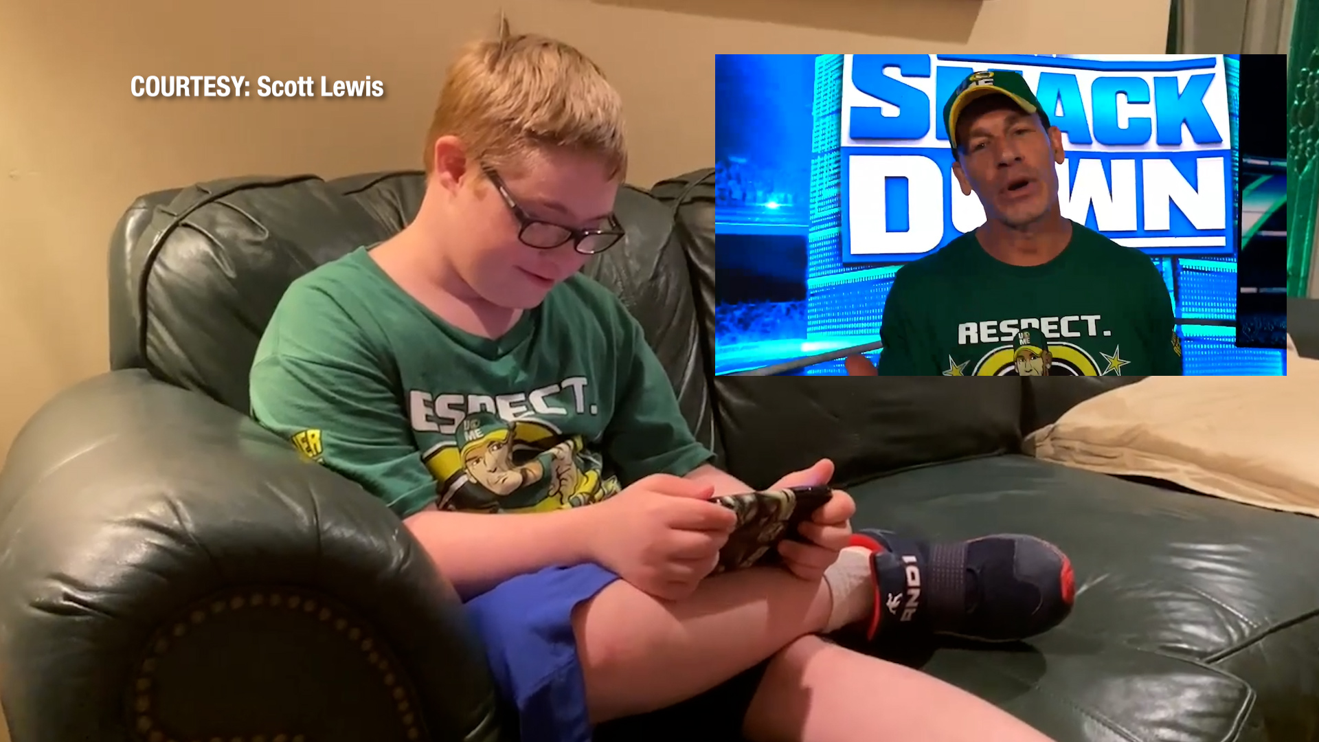 WWE fan gets surprise video from his hero, John Cena - WNKY News 40
