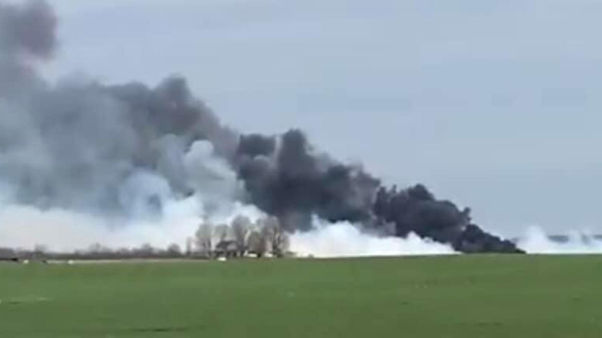 Large brush fire breaks out in Logan County - WNKY News 40 Television