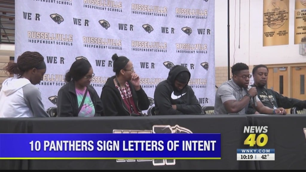 10 Russellville Panthers Ink Letters Of Intent