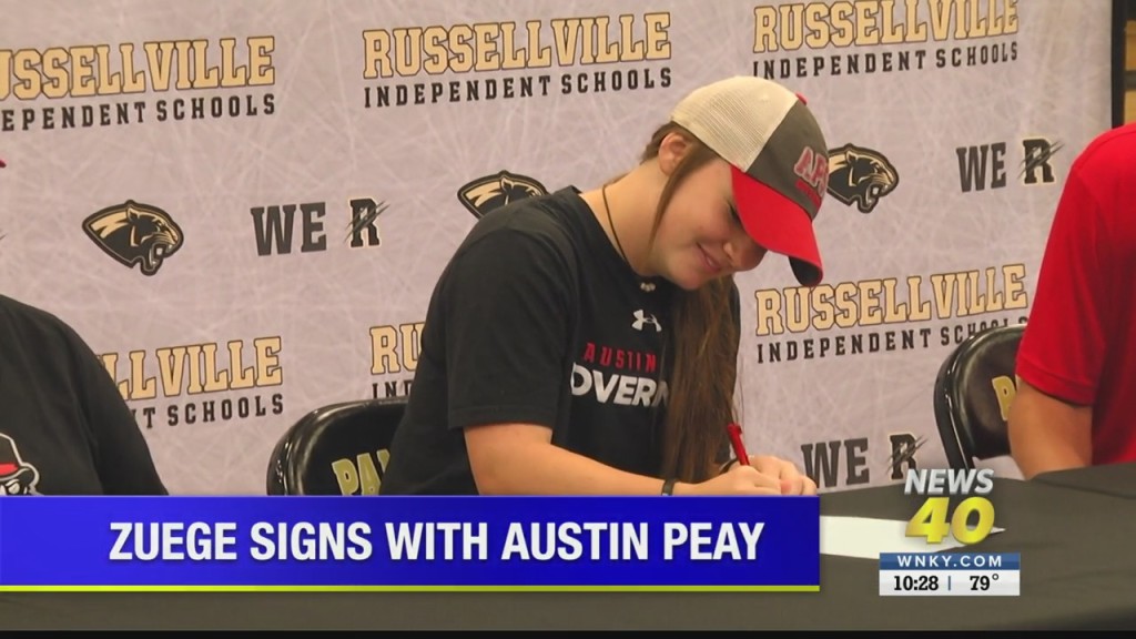Russellville's Zuege Signs With Austin Peay