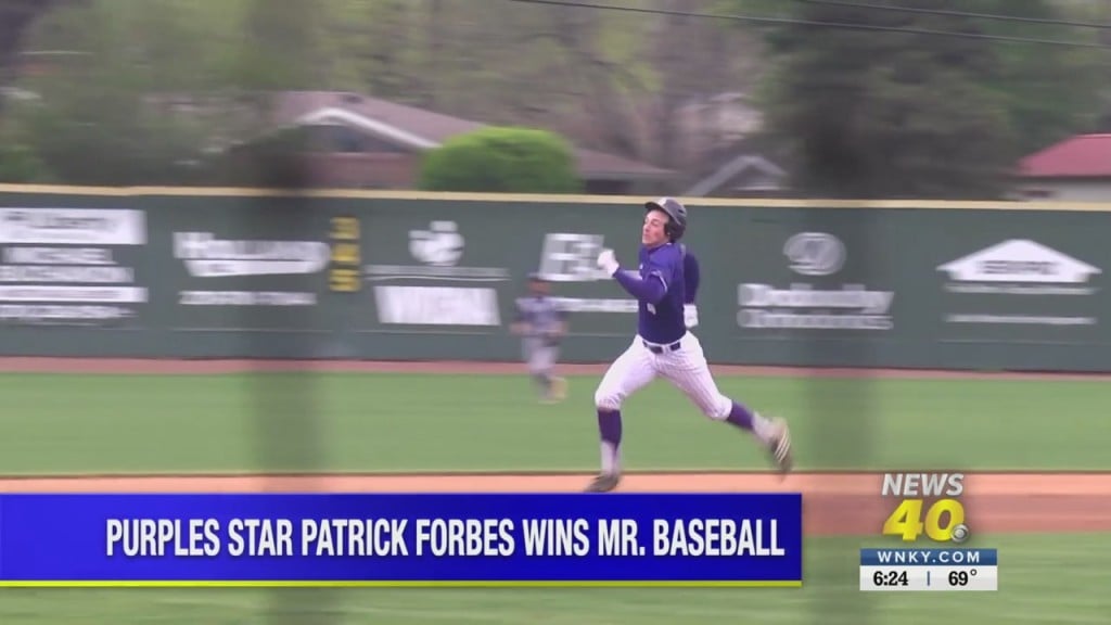 Purples Star Patrick Forbes Wins Mr. Baseball
