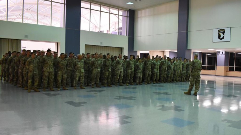 101st Airborne Division Screaming Eagles Depart For Europe