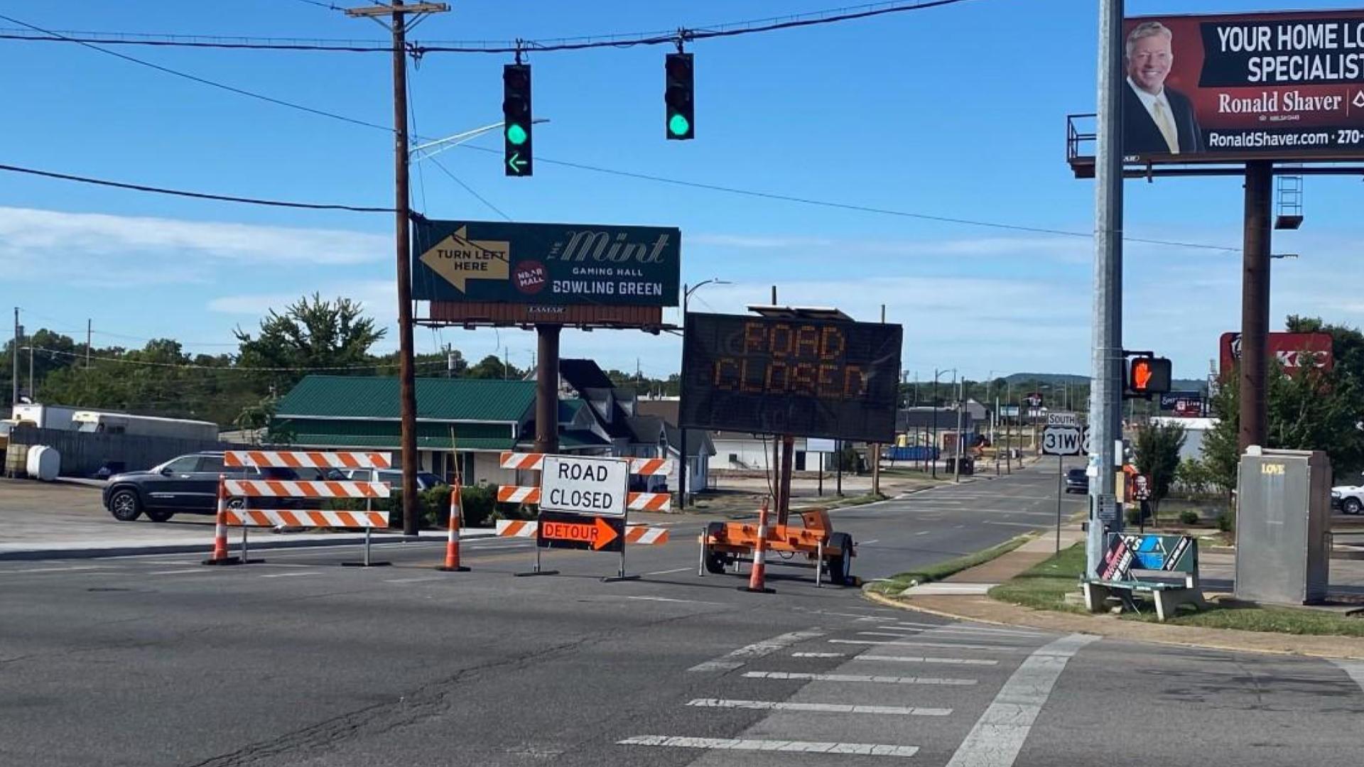 Bypass closure returns through Oct. 7 - WNKY News 40 Television