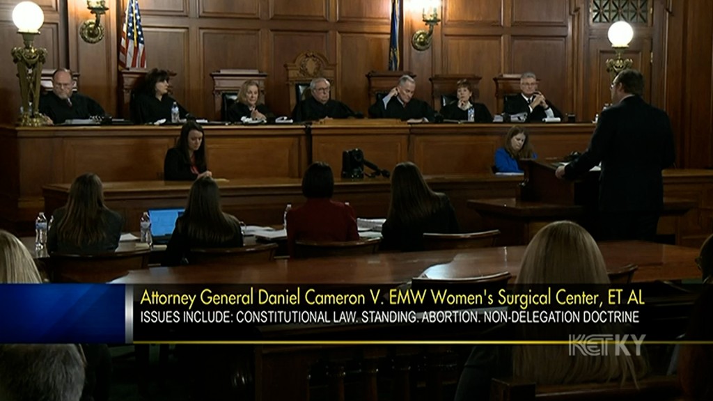 111522 Pkg Kentucky Supreme Court Abortion Oral Arguments Day 1 Meghann00 01 47 25still001