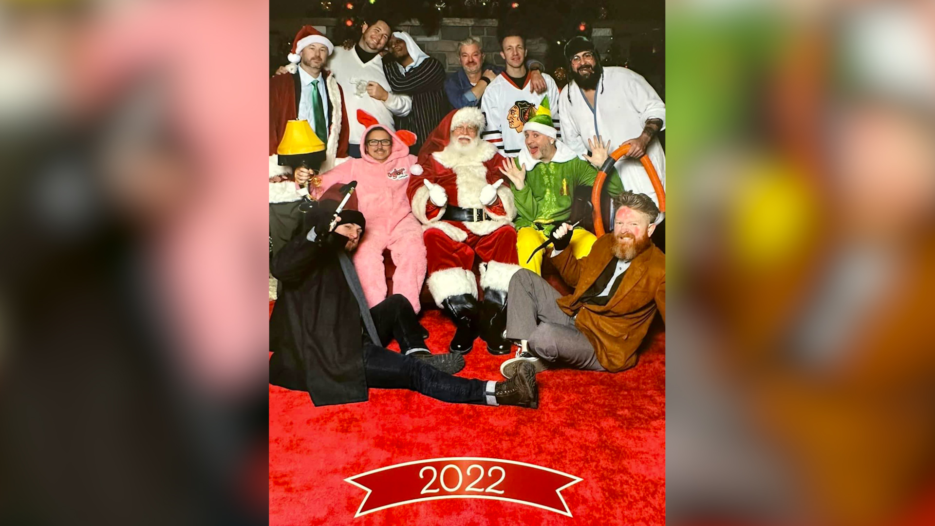 Old Friends Reunite Yearly Dressing Up In Christmas Costumes And old-friends-reunite-yearly-dressing-up-in-christmas-costumes-and