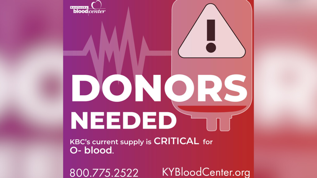 122922 Sotvo Kentucky Blood Center Blood Shortage Need Blood Donors Meghann00 03 27 00still001