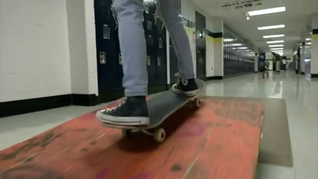 skateboarding at Louisville school