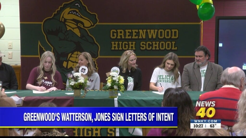 Greenwood's Watterson, Jones Sign Letters Of Intent