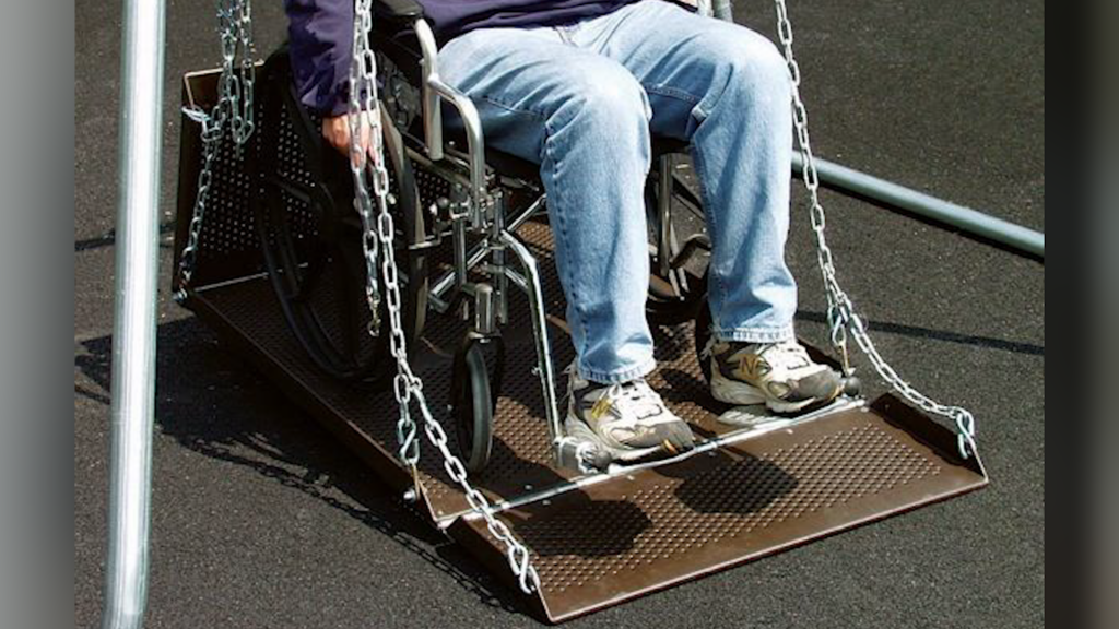 31623 Park City Playground Wheelchair Accessible Handicap Swing Swingset Disabilities Disable Meghann00 00 13 12still002
