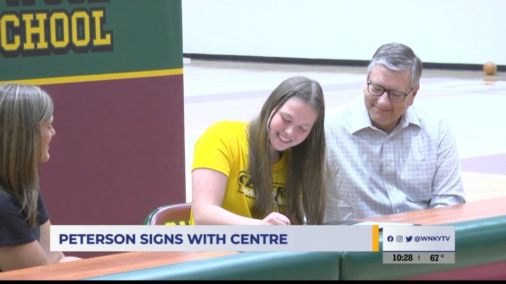 Greenwood's Peterson Signs With Centre Track And Field