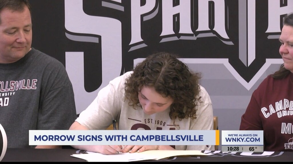 South Warren's Morrow Signs Letters Of Intent With Campbellsville