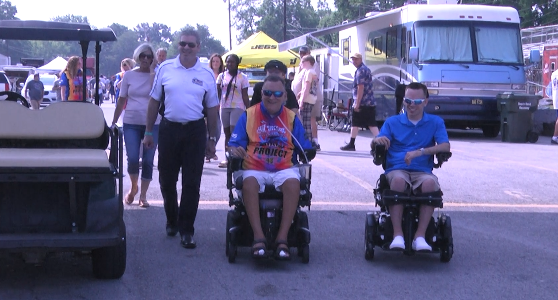 Local resident receives wheelchair donation at NHRA Nostalgia Nationals