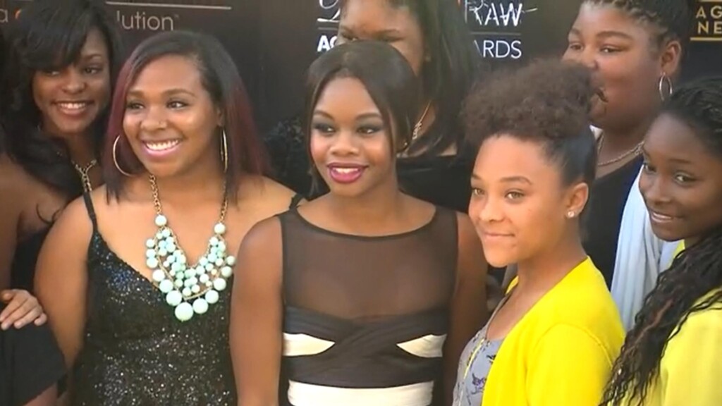 Olympic gymnastics champion Gabby Douglas says she is aiming for the