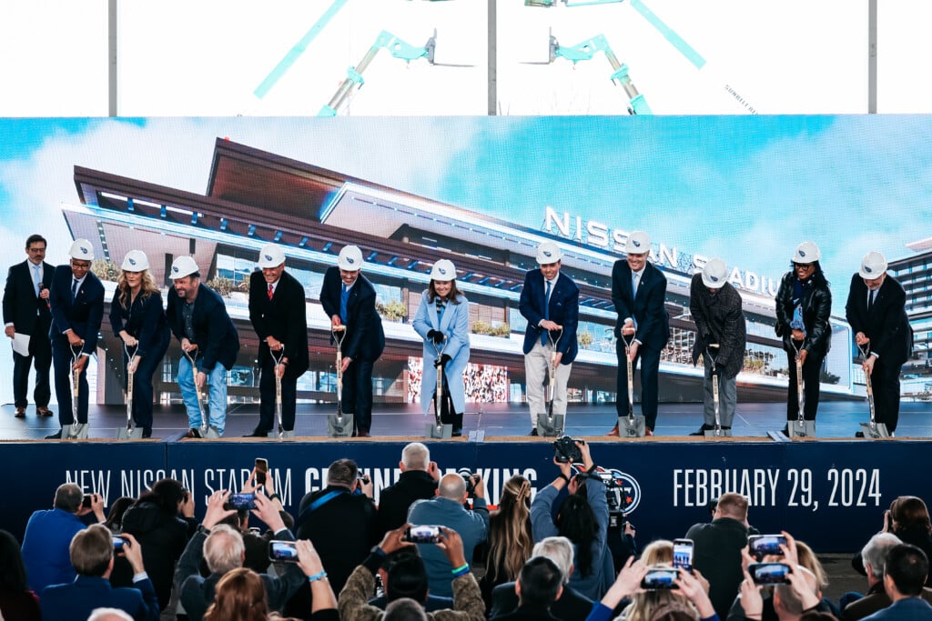 Nashville, Tn 2024.02.29 Nissan Stadium Groundbreaking Ceremony