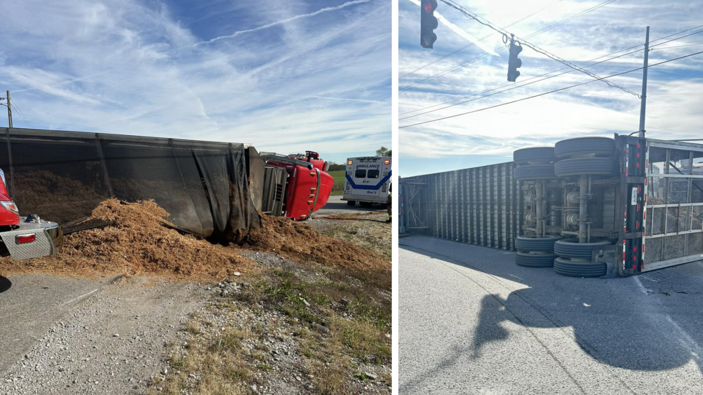 Russellville Trailer Overturn