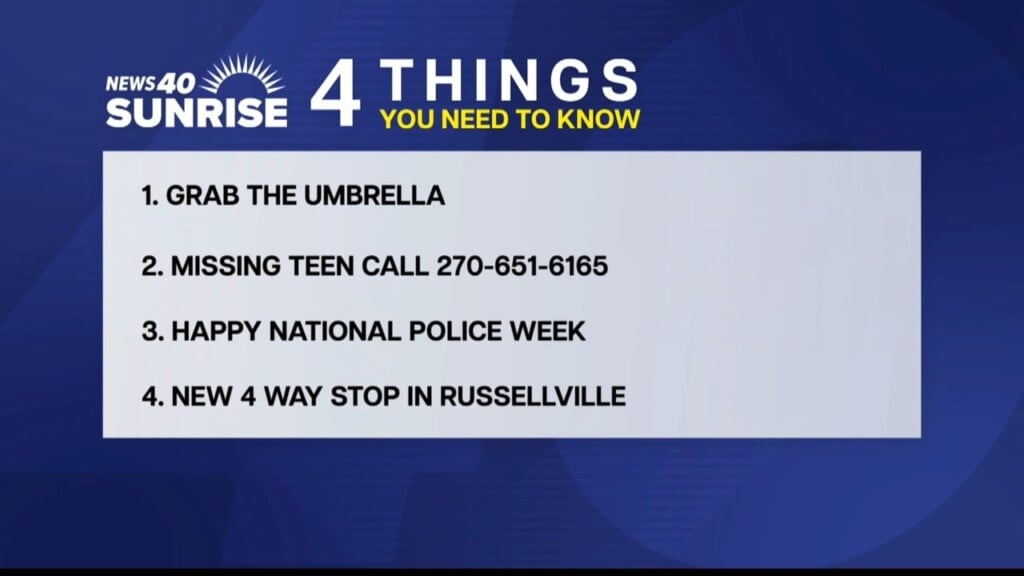 Four Things You Need To Know: Monday, May 12th, 2025