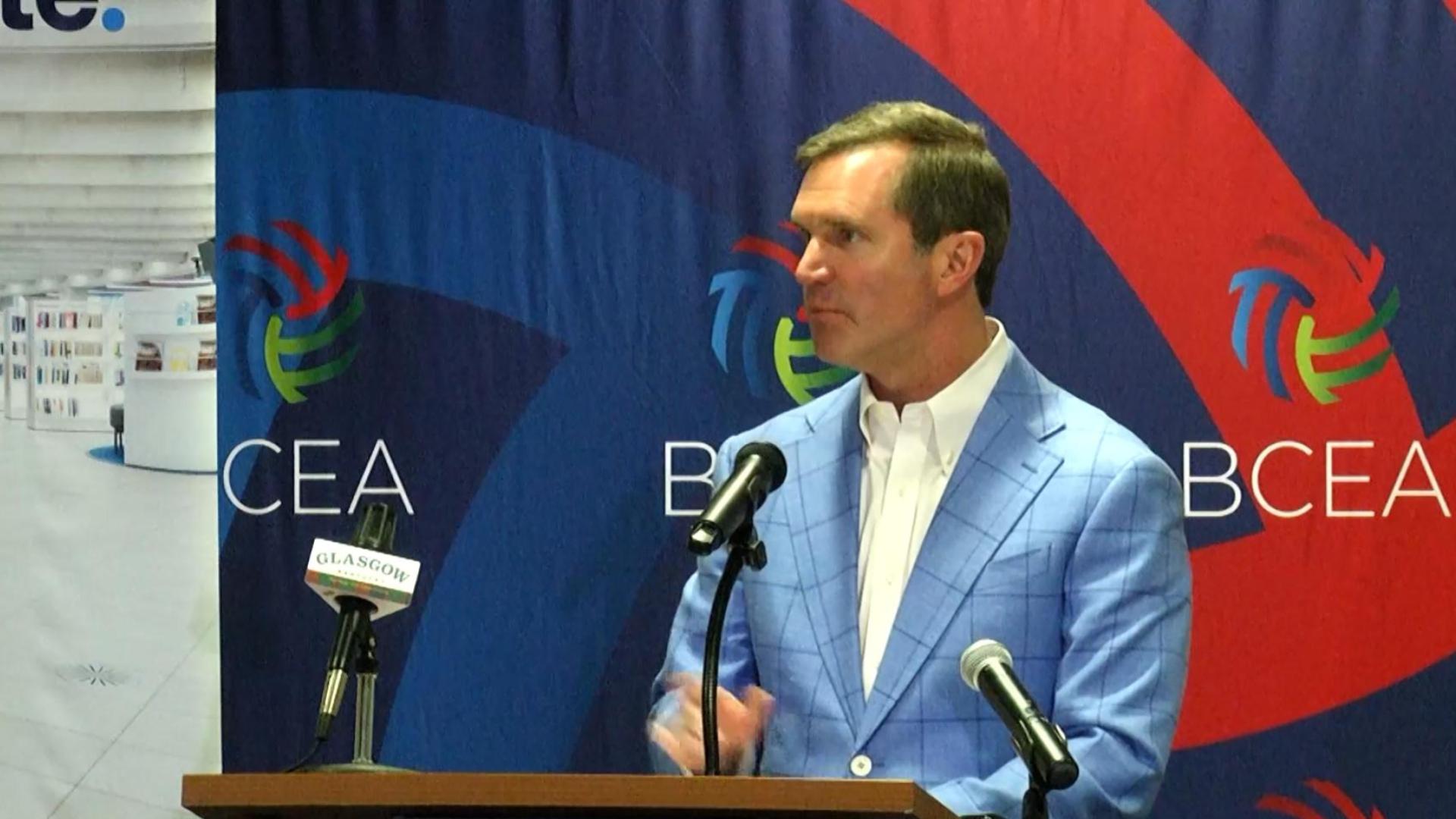 Gov. Andy Beshear celebrates economic investment in Glasgow