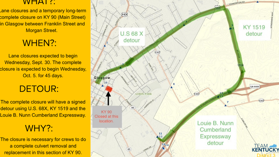 Glasgow Culvert Map