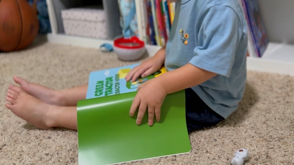 boy reading book