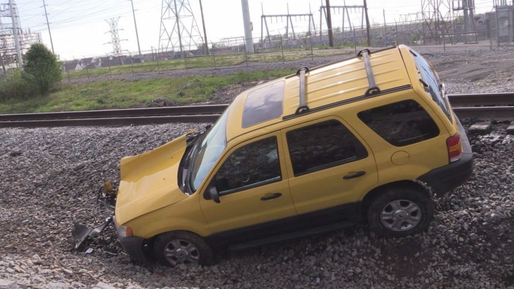 SUV collides with train on Waveland Museum Lane in Lexington 4-22-16