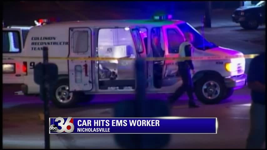 EMS worker critically injured after being hit by car in Nicholasville 11-5-15