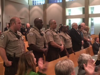 Law Enforcement officers in Lexington were honored by the community for their service at Centenary United Methodist Church on 10-29-15
