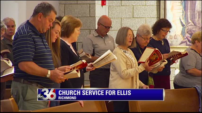 Special prayer service at St. Mark Catholic Church in Richmond for wounded Police Officer Daniel Ellis 11-5-15