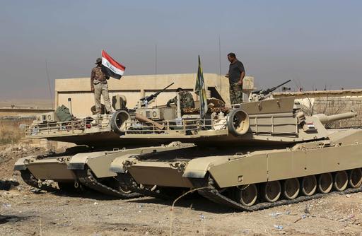 Iraqi forces are deployed during an offensive to retake Mosul from Islamic State militants outside Mosul