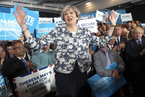 Britain's Prime Minister Theresa May