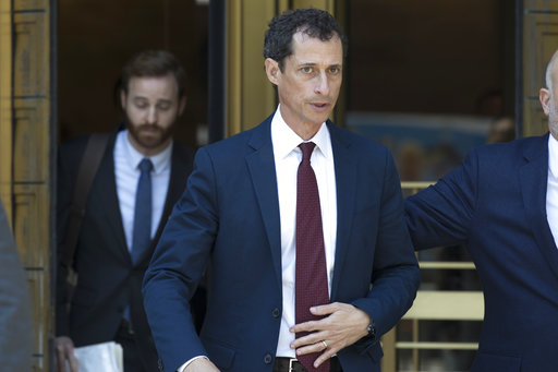 Former U.S. Rep. Anthony Weiner leaves Federal court