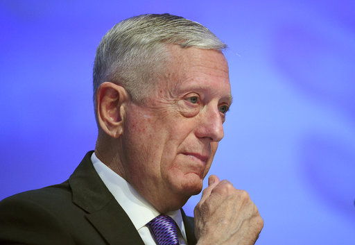 U.S. Defense Secretary Jim Mattis pauses as he waits to give a speech about "The United States and Asia-Pacific Security" at the first plenary session at the 2017 International Institute for Strategic Studies (IISS) Shangri-la Dialogue