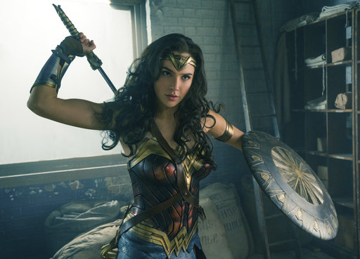 This image released by Warner Bros. Entertainment shows Gal Gadot in a scene from "Wonder Woman