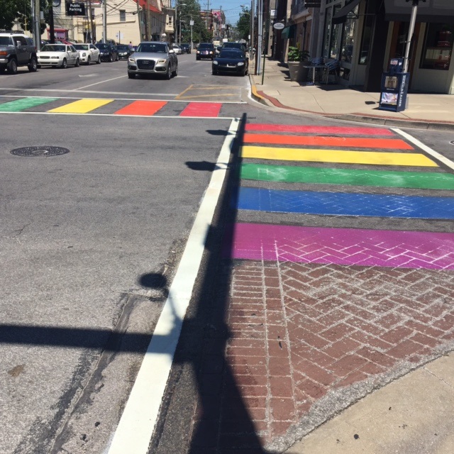 Rainbow crosswalks claimed as hazard will remain for now - ABC 36 News