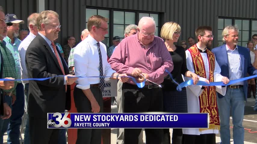 Ribbon cutting for new Blue Grass Stockyards in Fayette County in Lexington 9-8-17