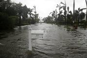 A street is flooded as Hurricane Irma passes through Naples