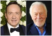 This combination photo shows Kevin Spacey at the Tony Awards in New York on June 11