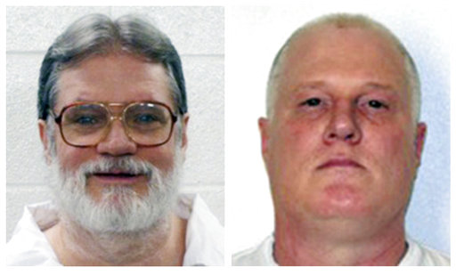 FILE - This combination of file photos provided by the Arkansas Department of Correction shows death-row inmates Bruce Earl Ward