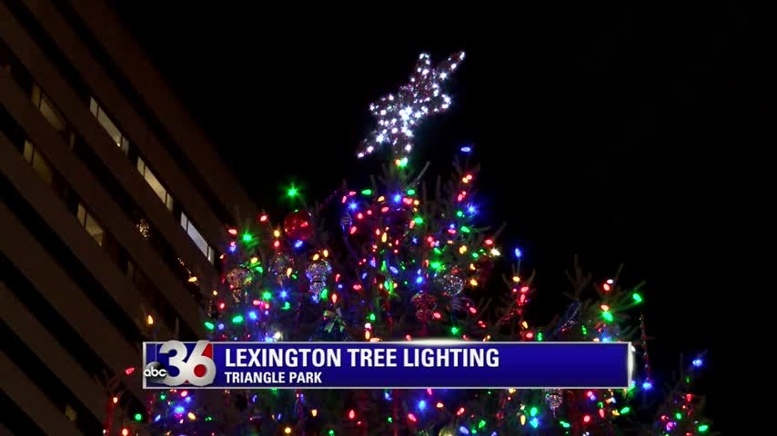 Lexington Christmas Tree Lighting in Triangle Park 11-24-17